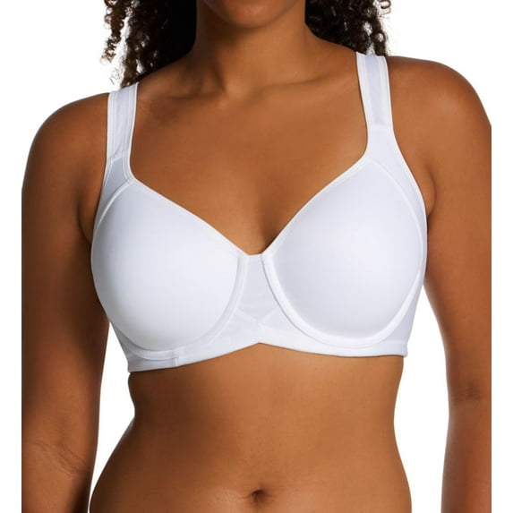Women's Vanity Fair 78500 Medium Impact Underwire Sports Bra (Star White 44C)