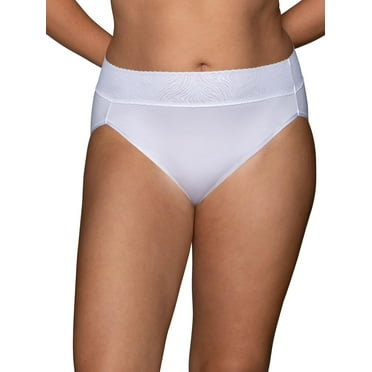 Women's Vanity Fair® Effortless™ Hi-Cut Panty 13275 Color: Star White Size: 6