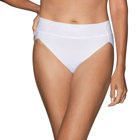 Women's Vanity Fair® Effortless™ Hi-Cut Panty 13275 Color: Star White Size: 9