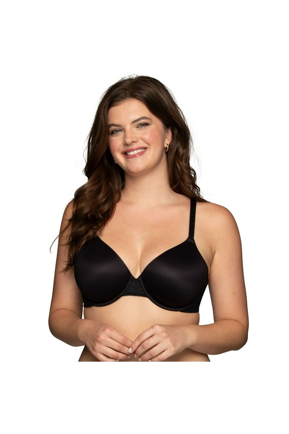 Women's Vanity Fair® Effortless Underwire Bra 78165 Color: Midnight Black Lace Size: 40 D