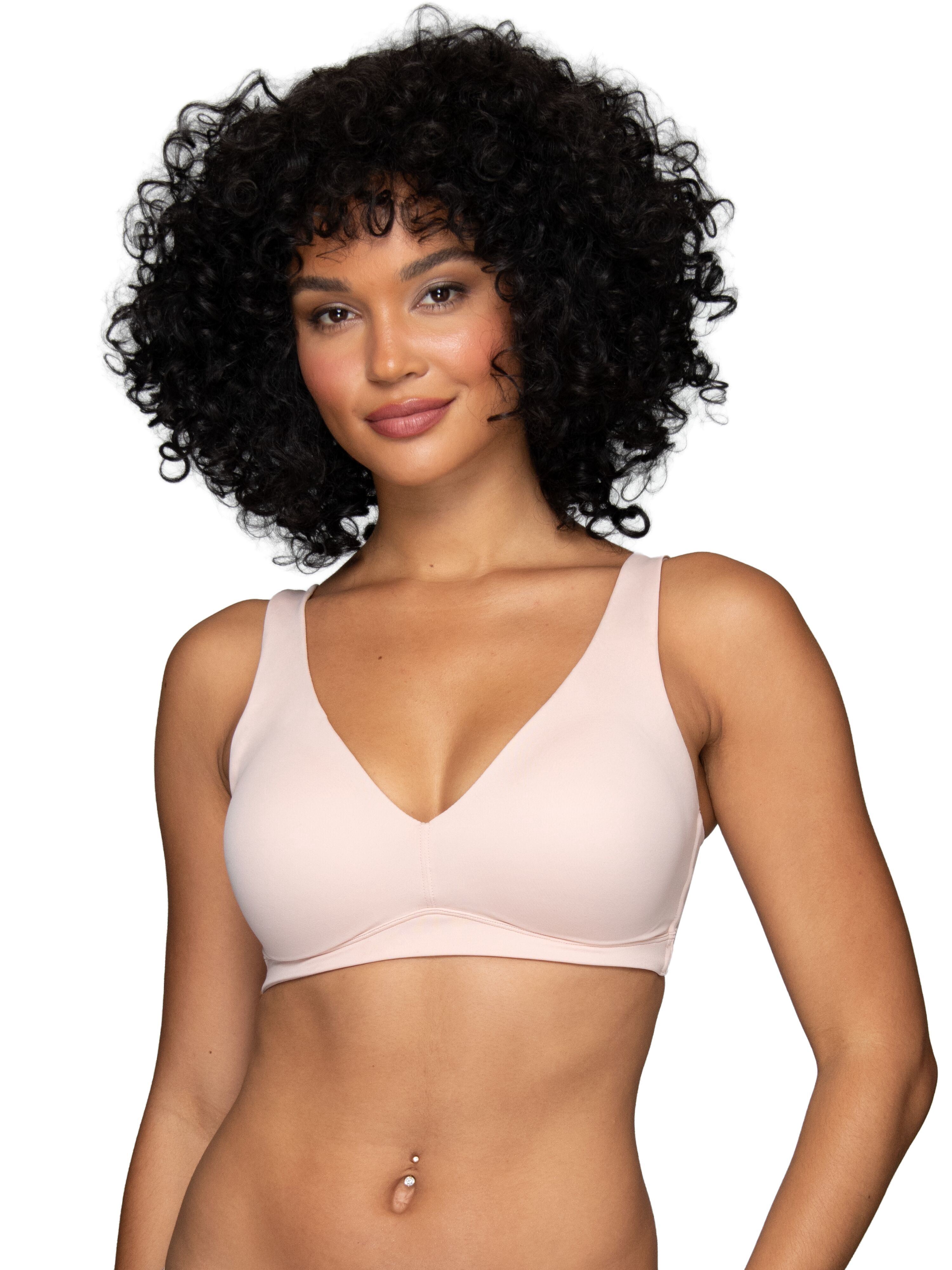 Vanity Fair Lingerie Women's Beauty Back Wireless Bra with Lift, Smoothing, Simple Sizing S-3XL, Style 72164