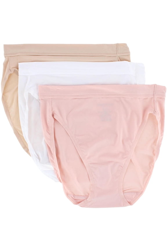 Women's Vanity Fair 13430 Beyond Comfort Ultimate Stretch Hi-Cut Panty - 3PK (Multi BPSWDN 7)