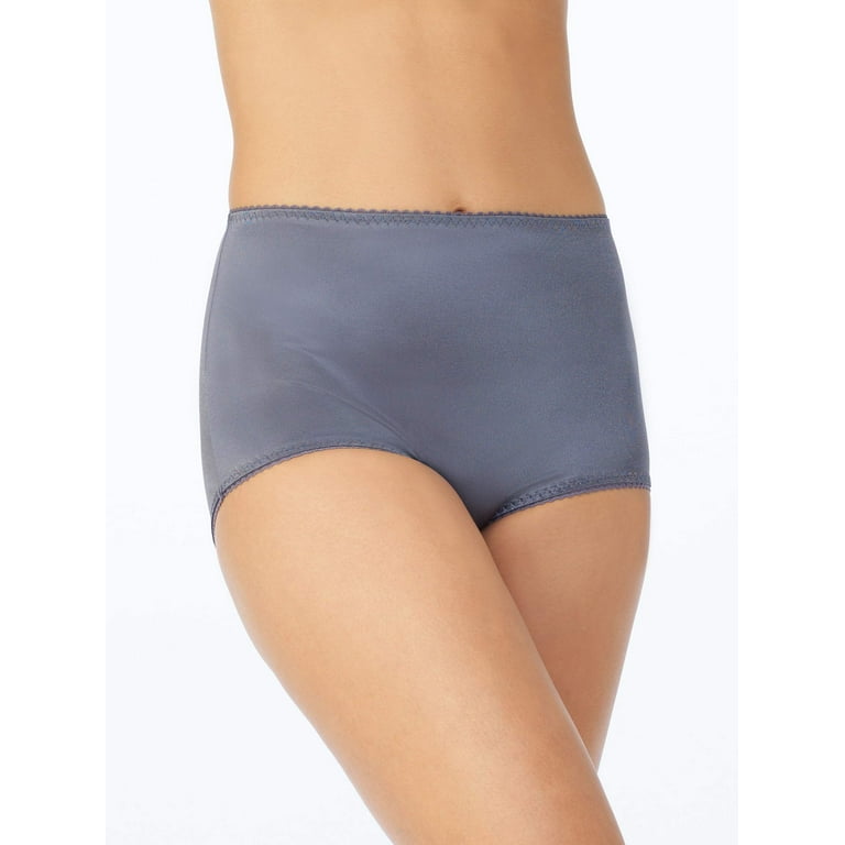 Women's Vassarette 40001 Undershapers Smoothing & Shaping Brief Panty  (Steele XL)
