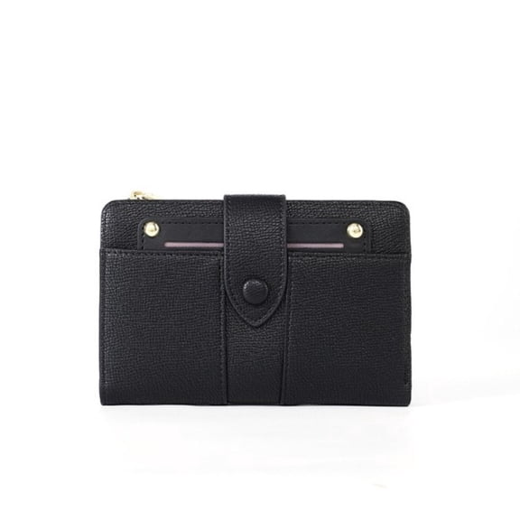 Women's Vegan Leather Bi-Fold Multi Compartment Compact Wallet