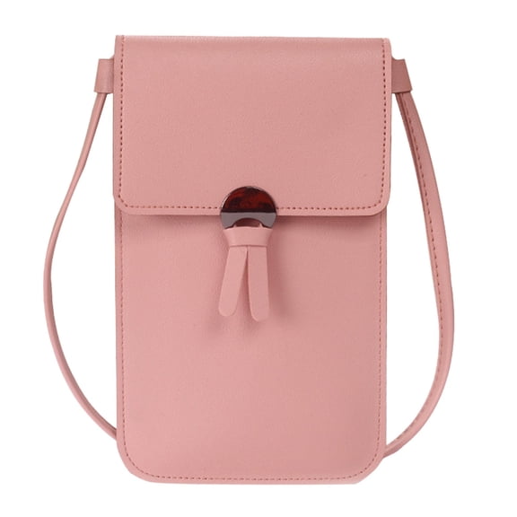 Women's Vegan Leather Small Crossbody Bags Cell Phone Bag Wallet Purses with Adjustable Strap