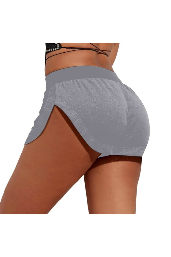 Women's Velvet Booty Yoga Shorts - Sexy High Waist Pole Dance Hot Pants for Gym, Workout and Rave