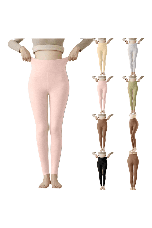 Women's Velvet Fleece Lined Leggings High Waisted Warm Tights Tummy Control Yoga Pant Winter Lounge Hiking Workout Thermal Leggings
