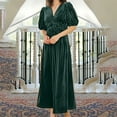 thumbnail image 1 of Women's Velvet Maxi Dress Formal Dresses For Wedding Guest Dress Cute Dresses for Women Dinner Dress for Women Women Outfits for Summer Length Dress Petite Maxi Dresses Summer Dress Sleeves Women S, 1 of 4