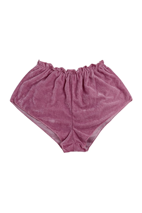 Women's Velvet Pajamas Shorts Elastic Waist Bowknot Summer Shorts Casual Comfy Pants Sleepwear Loungewear Ladies Clothes