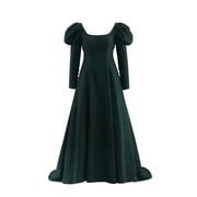 slim fit dress slacks Vintage Oscar de la Renta Silk Velvet Balloon Sleeve Gown – Recess main image 1