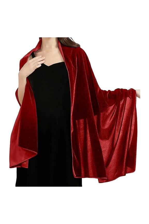 Women's Velvet Shawl And Wrap For Wedding Bridal Bridesmaid Outwear Evening Party Prom Dress Accessories Scarf Scarf Women Large Formal Coat for Women Evening Wear Tie for Women Shoulder Wrap Knit