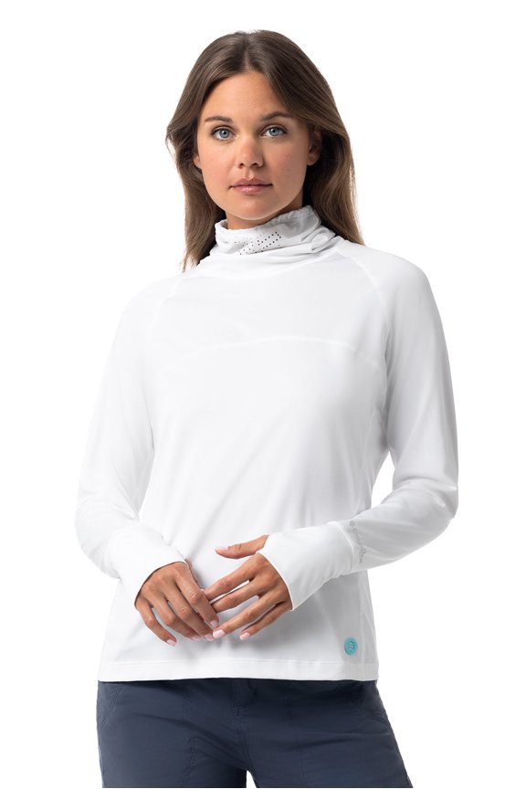 Women's Vented Fishing T-Shirt - UPF 50+ Sun Protection - Paros in White