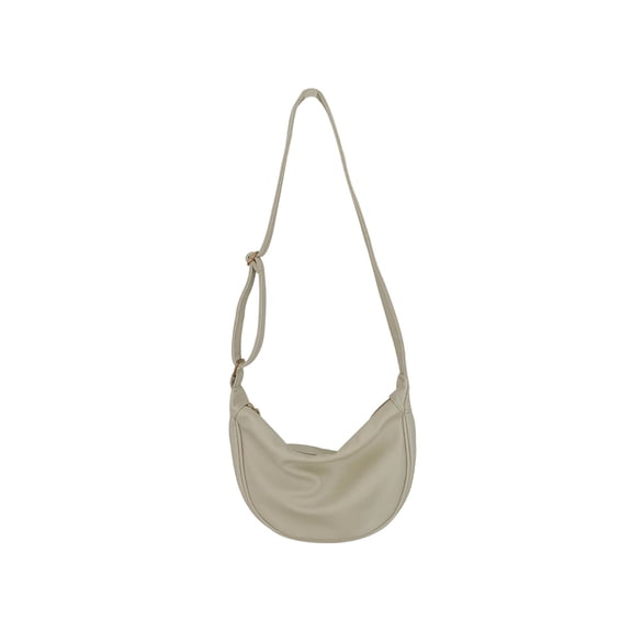 Women's Versatile High-End Soft Leather Dumpling Bag Shoulder Bag Crossbody Bag for Student Class Use