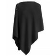 thumbnail image 1 of Women's Versatile Knitted Shawls Scarf Poncho Sweater with Buttons Lightweight Spring Summer Fall Wraps, 1 of 1
