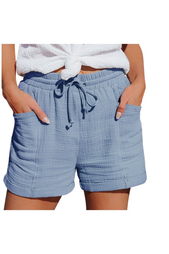 Women's Versatile Shorts Straight Leg Casual High Waist Sports Loose Casual Fashion Trousers XXXL