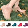 thumbnail image 1 of Women's Versatile Slip On Round Toe Waterproof Comfortable Short Rain Boots, 1 of 9