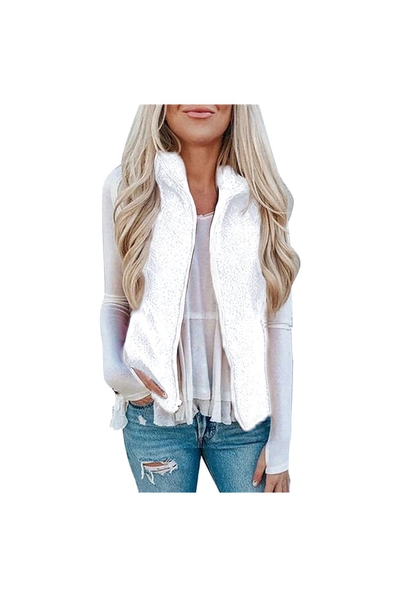 Women's Vest Jacket With Pocket Zipper Cozy Outerwear For Fall And Winter Women's Winter Coat Womens plus Size Winter Coats for Women Lightweight 3x Jacket with Hood plus Size Winter Wrap Coat Wool