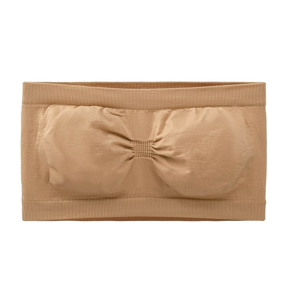Women's Vest Yoga Comfortable Wireless Underwear Breast Wrapping Bras On Beige 20(XXXXXXL)