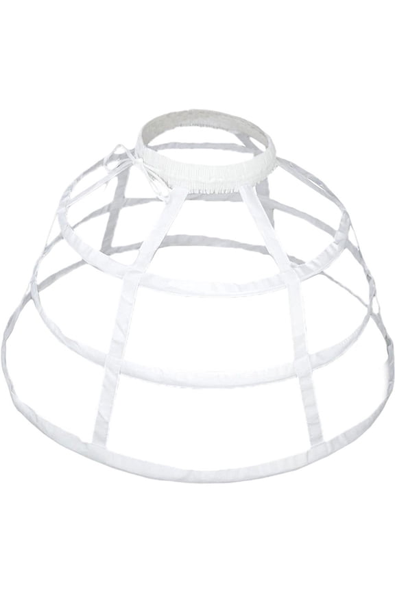 Women's Victorian Bustle Cage 3 Hoop Skirt Underskirt Crinoline Vintage Hollow Birdcage Lolita Hoop Petticoat for Party
