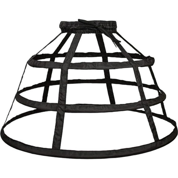Women's Victorian Bustle Cage 3 Hoop Skirt Underskirt Crinoline Vintage Hollow Birdcage Lolita Hoop Petticoat for Party
