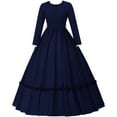 thumbnail image 1 of Women's Victorian Civil War Dress Costume Vintage Reenactment Historical Dresses Southern Belle Costumes Ball Gown, 1 of 7