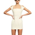thumbnail image 1 of Women's Villa Cap-Sleeve Mini Dress Cream M, 1 of 1