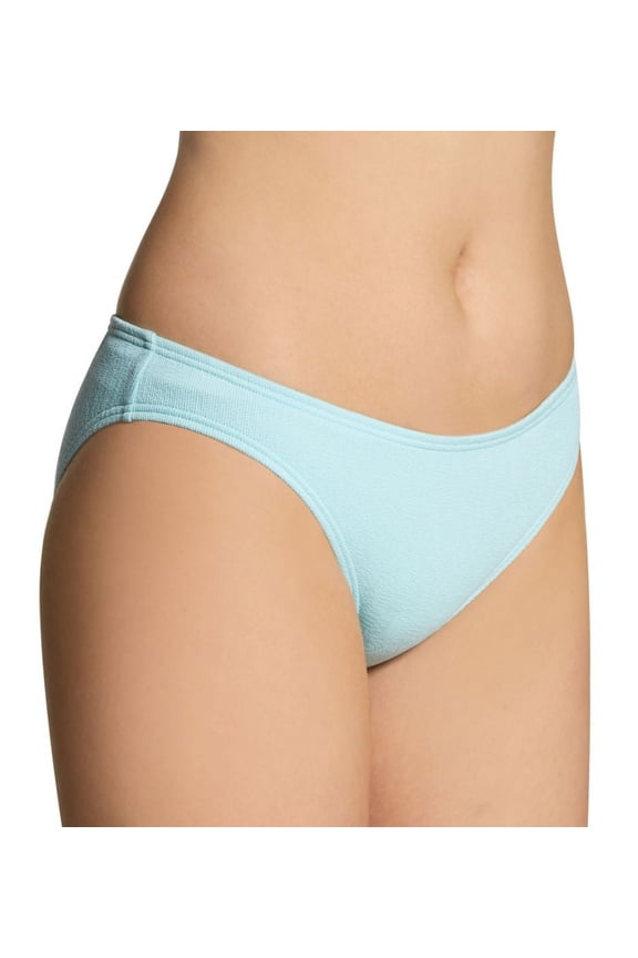 Women's Vince Camuto V85523 Marea Texture Classic Bikini Swim Bottom (Coastal Blue M)