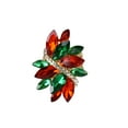 thumbnail image 1 of Women's Vine Marquis Stone Stud Fashion Stretch Ring, Christmas/Gold-Tone, 1 of 2