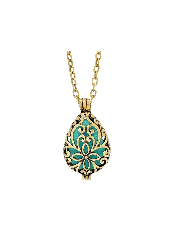 Women's Vintage Art Carved Mini Necklace Sweater Chain