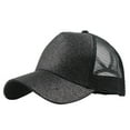 thumbnail image 1 of Women's Cap Happy Camper Cute Black Sport Hats, 1 of 9