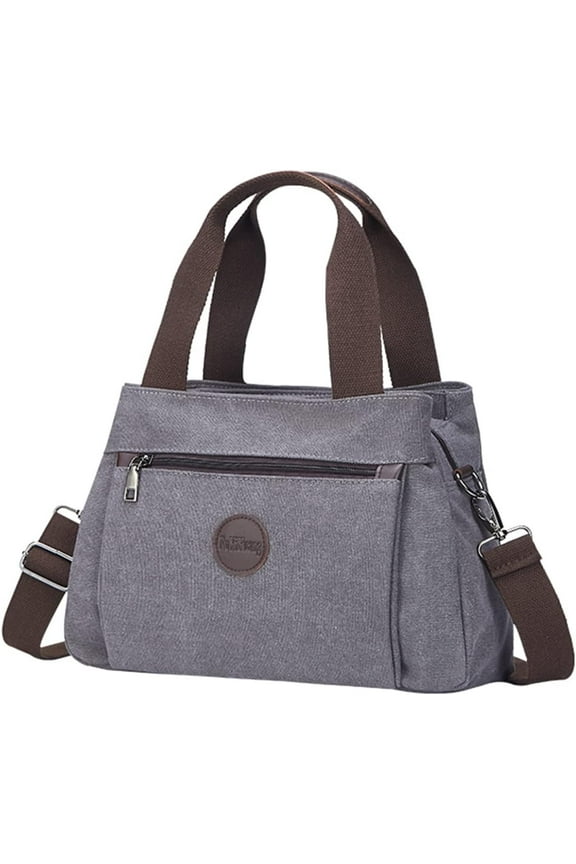 Women's Vintage Canvas Hobo Handbags Work Shoulder Crossbody Bag Tote Purses Multi-pocket Handbags