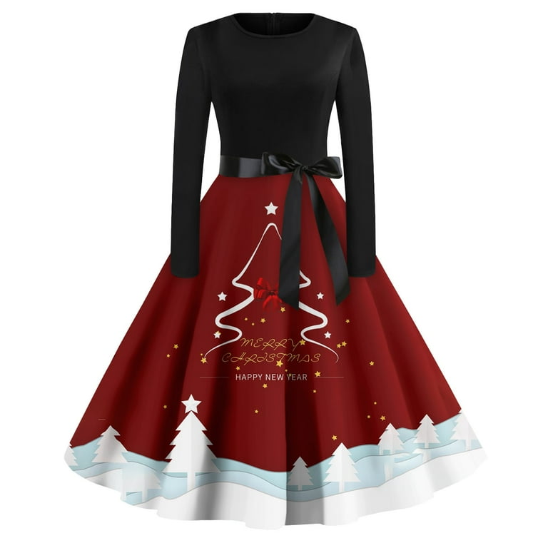 Vintage christmas party dresses outlet