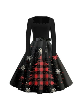 Fit and flare christmas party dresses shop