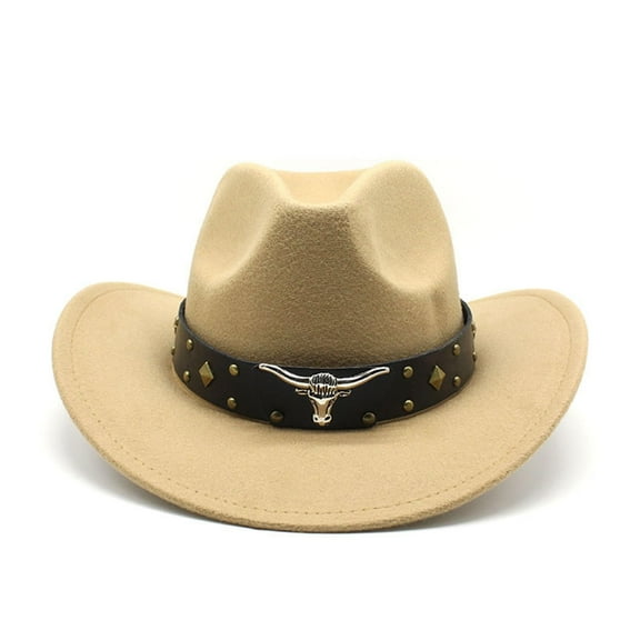 Women's Vintage Curved-Brim Jazz Hat | Suede Material, Embodies Western Flair and British Elegance,Khaki,One Size