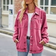 thumbnail image 1 of Women's Vintage Denim Jacket Lightweight Washed Blue Jean Coat Distressed Long Sleeve Oversized Jacket Women Lined Jacket Women Stretch Denim Vest Junior Jackets Denim Jacket with Pockets Women's Jean, 1 of 7