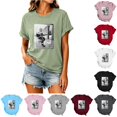 thumbnail image 1 of Women's Vintage Dolly Shirts Country Music Legend T-Shirt Parton Memorial Tee Shirts Retro Graphic Tees Tshirt Casual Short Sleeve Tops L, 1 of 5