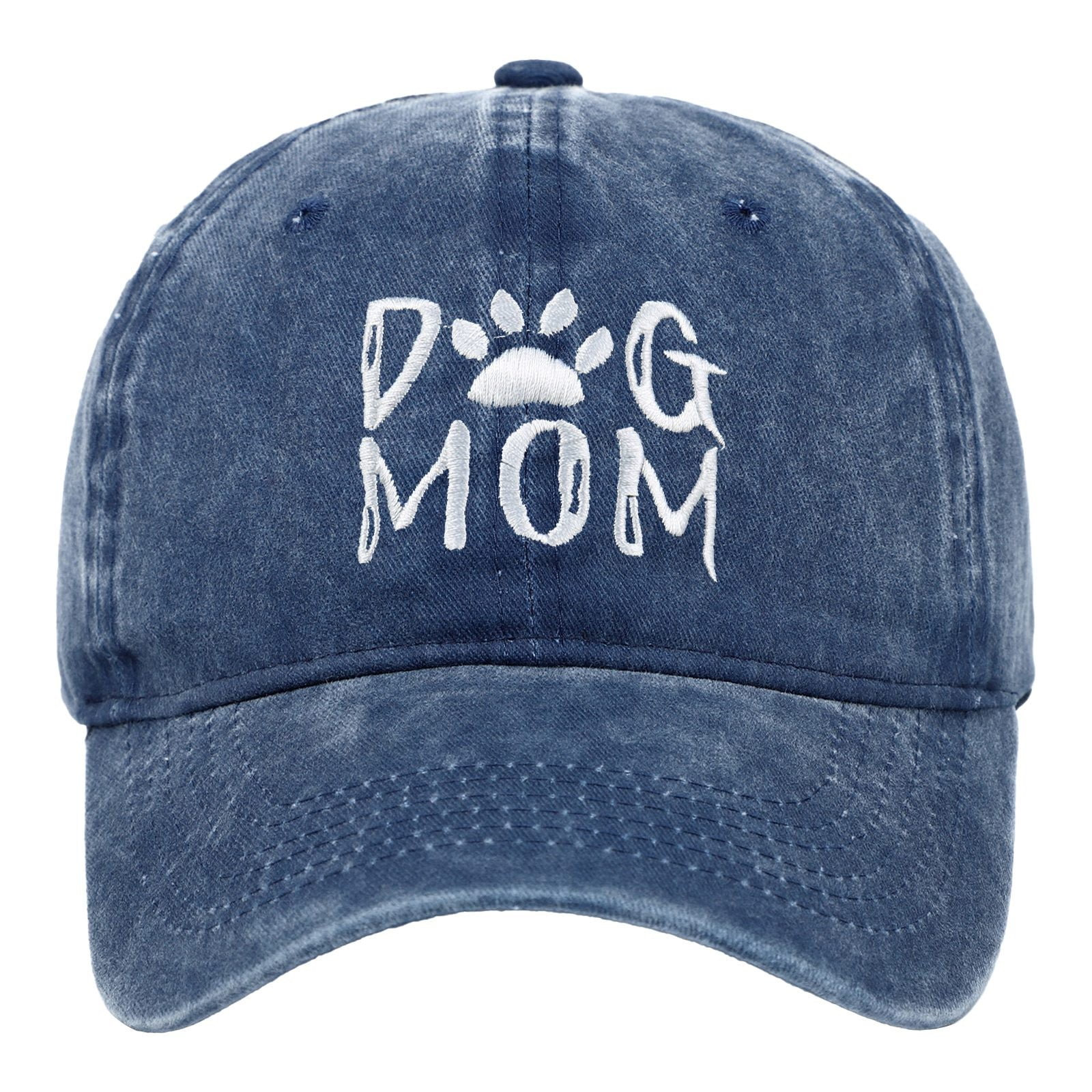NEW ACCITY women\'s vintage washed distressed mountain embroidery cap in navy Unisex Vintage Washed Cotton Cap | Chill Cap Store main image 2