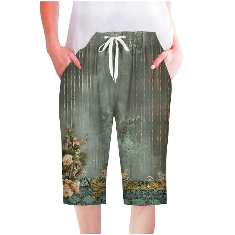 Vintage printed shorts women summer shorts with high waist Vintage printed shorts women summer shorts with high waist