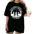 thumbnail image 1 of Women's Vintage "God Forbid Women Have Hobbies" Witch Coven Graphic Casual T Shirt Short Sleeve Round Neck Top Black S-5XL, 1 of 5