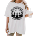 thumbnail image 1 of Women's Vintage "God Forbid Women Have Hobbies" Witch Coven Graphic Casual T Shirt Short Sleeve Round Neck Top White S-5XL, 1 of 5