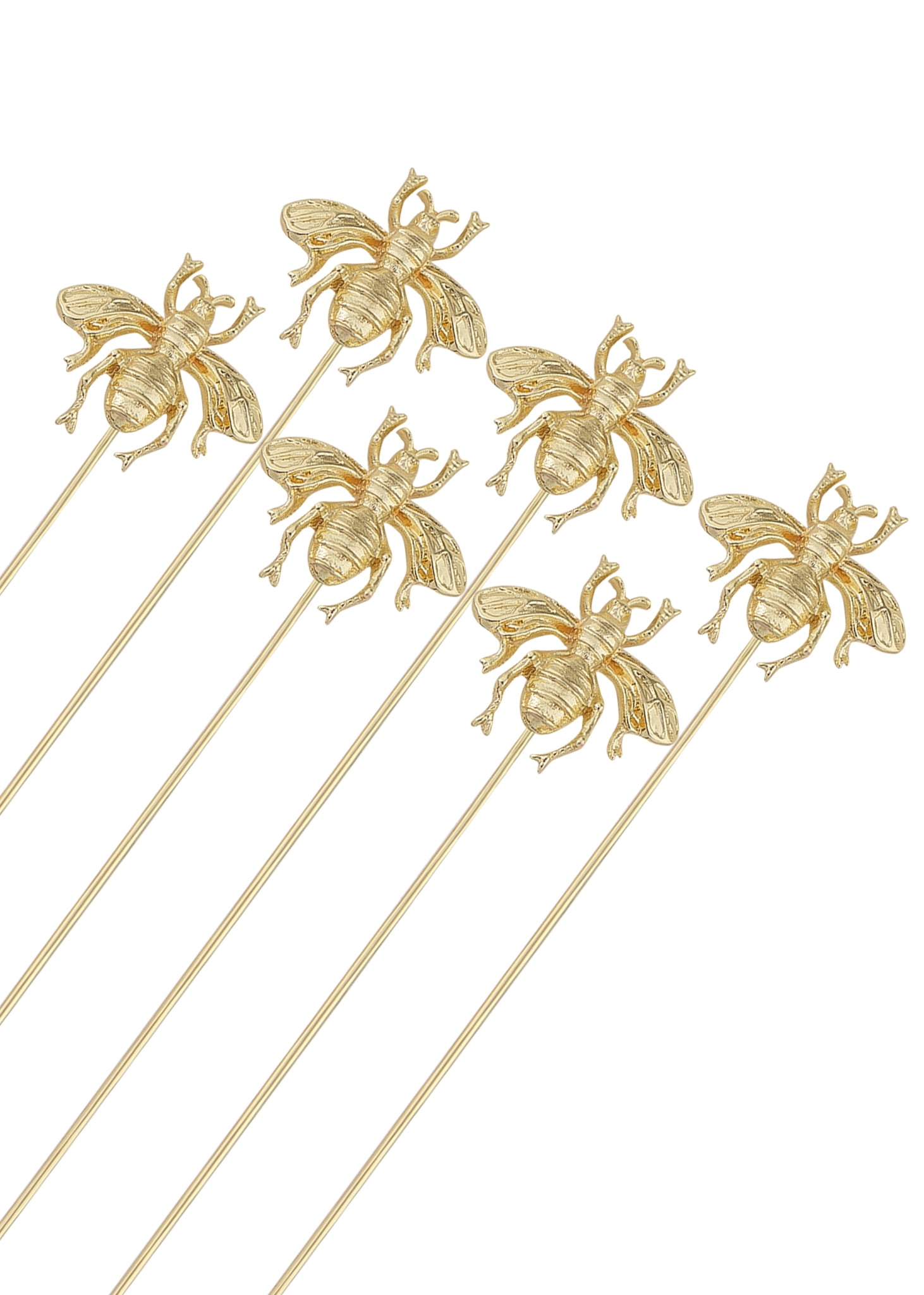 小物 Bee Women's Vintage Golden Bee Hat Pin Long Handle Jewelry Insect