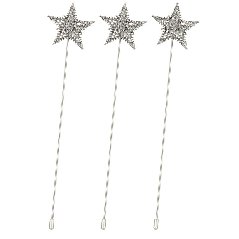 Women's Vintage Hat Pin Silvery Tone Long Handle Sparkly Rhinestones Star  Lapel Pins for Dress Suit Wedding Banquet Party, 3 Pcs - Walmart.com