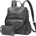 thumbnail image 1 of Women's Vintage Leather Backpack Purse,Anti‑theft Daypack Large Travel Backpack Satchel Handbag, 1 of 6