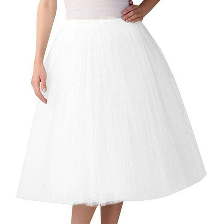White tulle sales skirt walmart