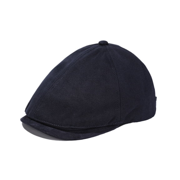Women's Vintage Newsboy Cap, Corduroy & Suede Brim Peaked Cap for Women,56-58cm,navy blue