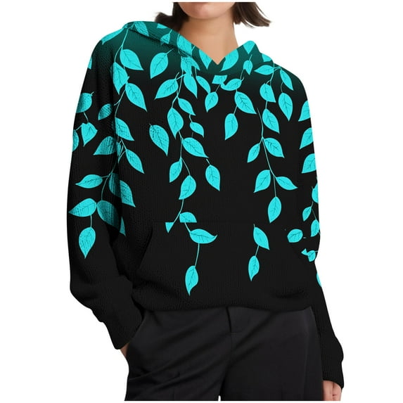 Women's Vintage Plaid Hoodie: Knit Fleece Pullover w/ Pockets - Fall Long Sleeve Oversized Graphic Sweatshirt Casual Y2K Street Style