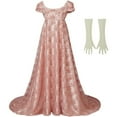 thumbnail image 1 of Women's Vintage Regency Victorian Tea Gown for Stage Performance, 1 of 7