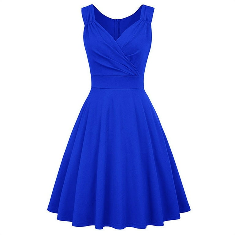 Blue rockabilly dress store