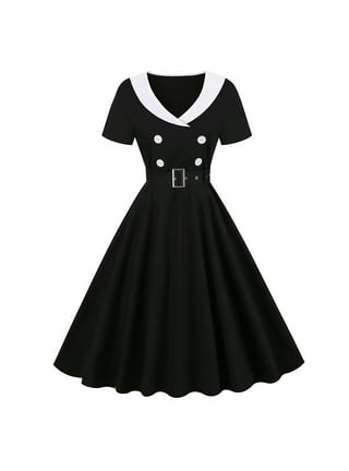  YMUQEIGH Vintage Dress for Women Retro 1950s Style