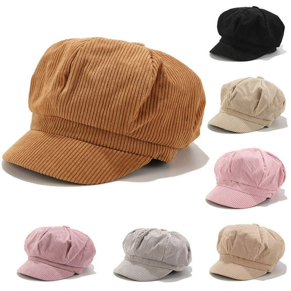 Women's Vintage Solid Beret Korean Style Painter Newsboy Classic Cap